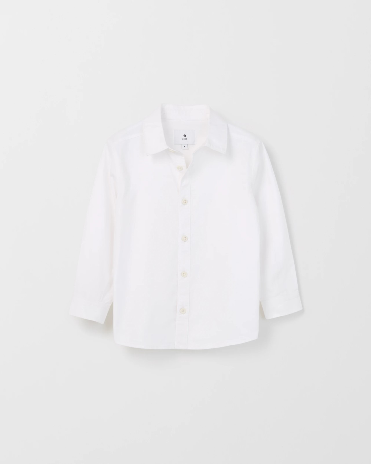 Long Sleeve Oxford Suiting Shirt - White 4 of 5