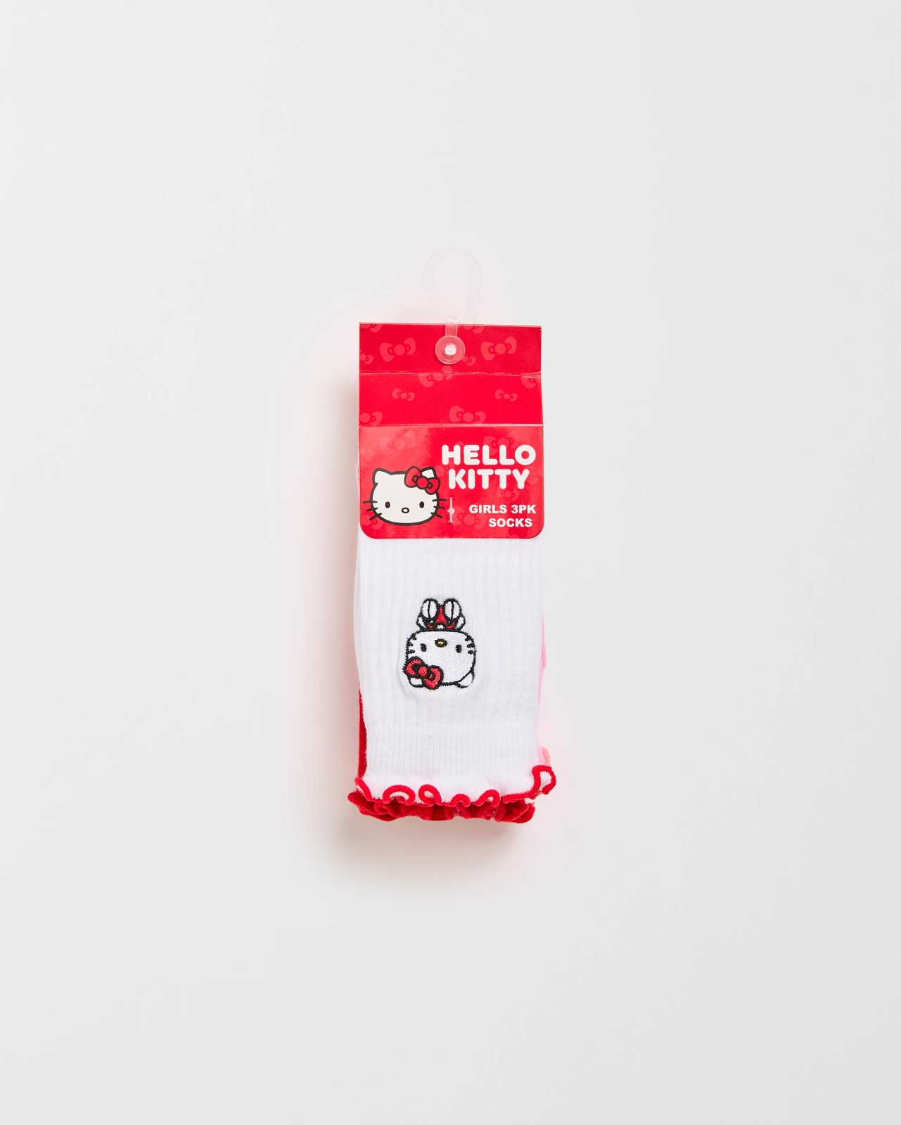 Licensed Hello Kitty 3 Pack Crew Socks 3 of 3
