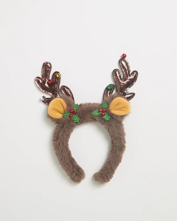 Christmas Reindeer Bells Headband