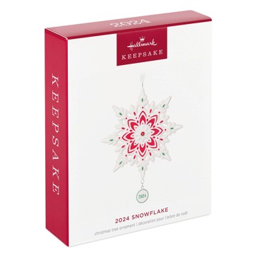 Hallmark 2024 Snowflake 2024 Porcelain Ornament