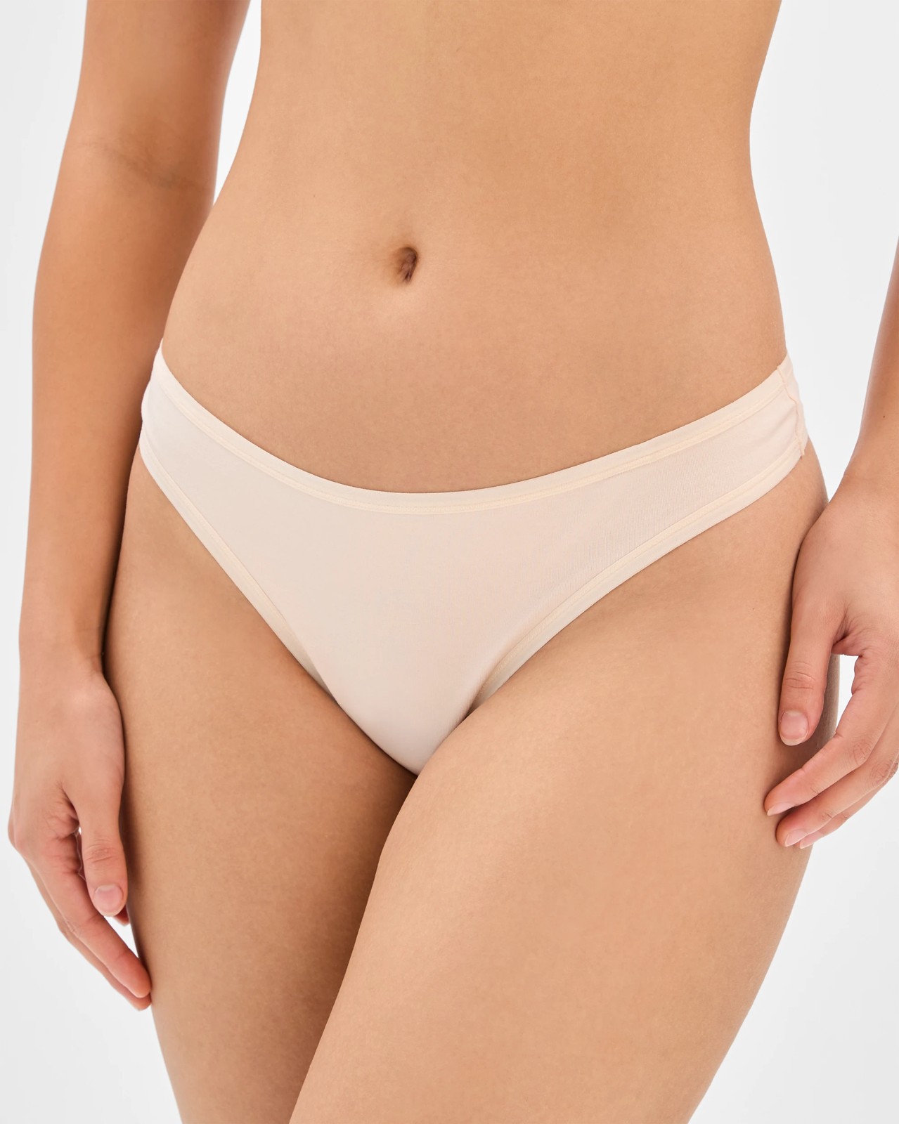 Womens Australian Cotton Blend G-String Briefs 5 Pack - Grey/Pink/Neutral/White/Black 2 of 3