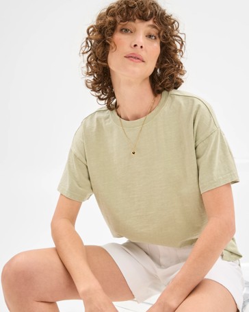 Australian Cotton Relaxed Slub T-Shirt