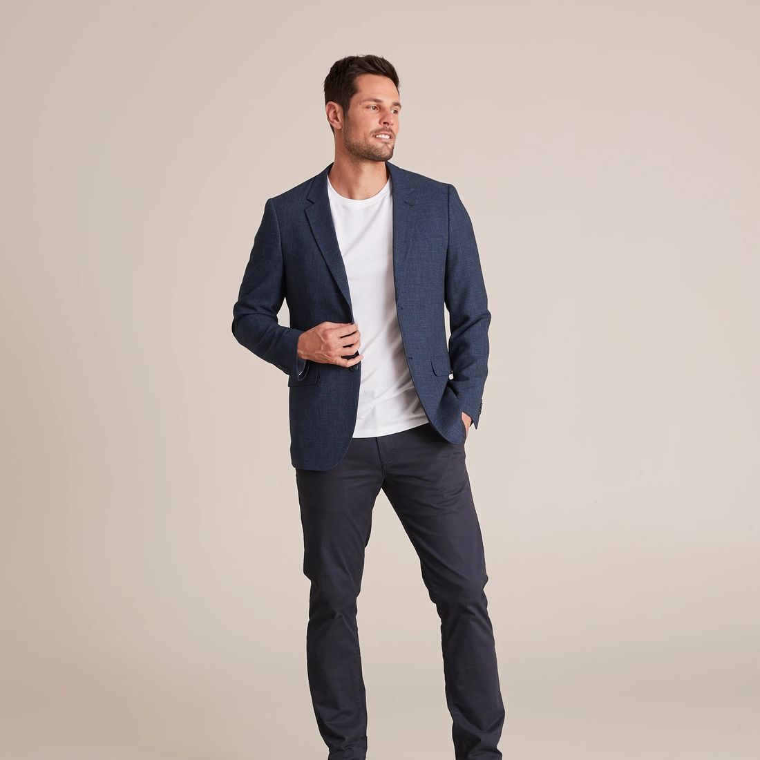 Preview Birdseye Blazer - Navy Blue | Target Australia