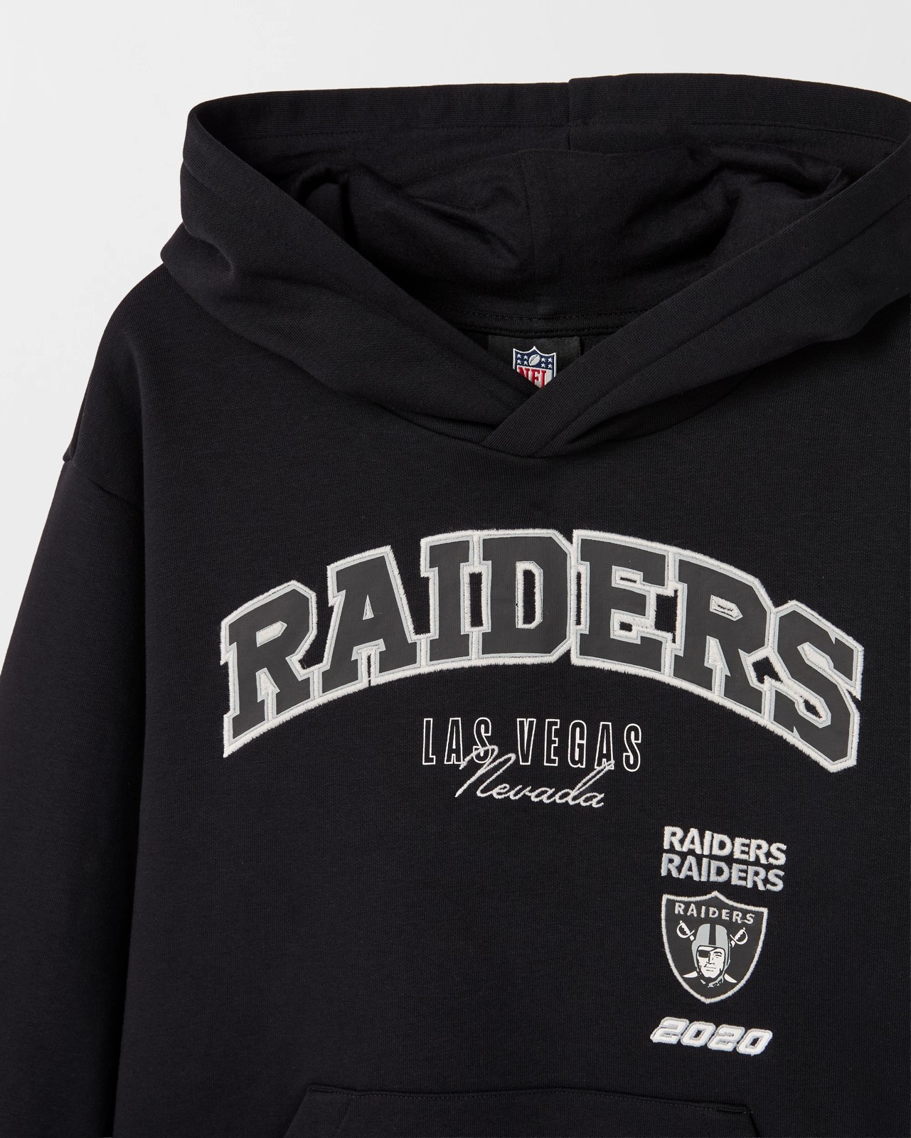 NFL Australian Cotton Blend Oversized Hooded Jumper - Black 6 of 6