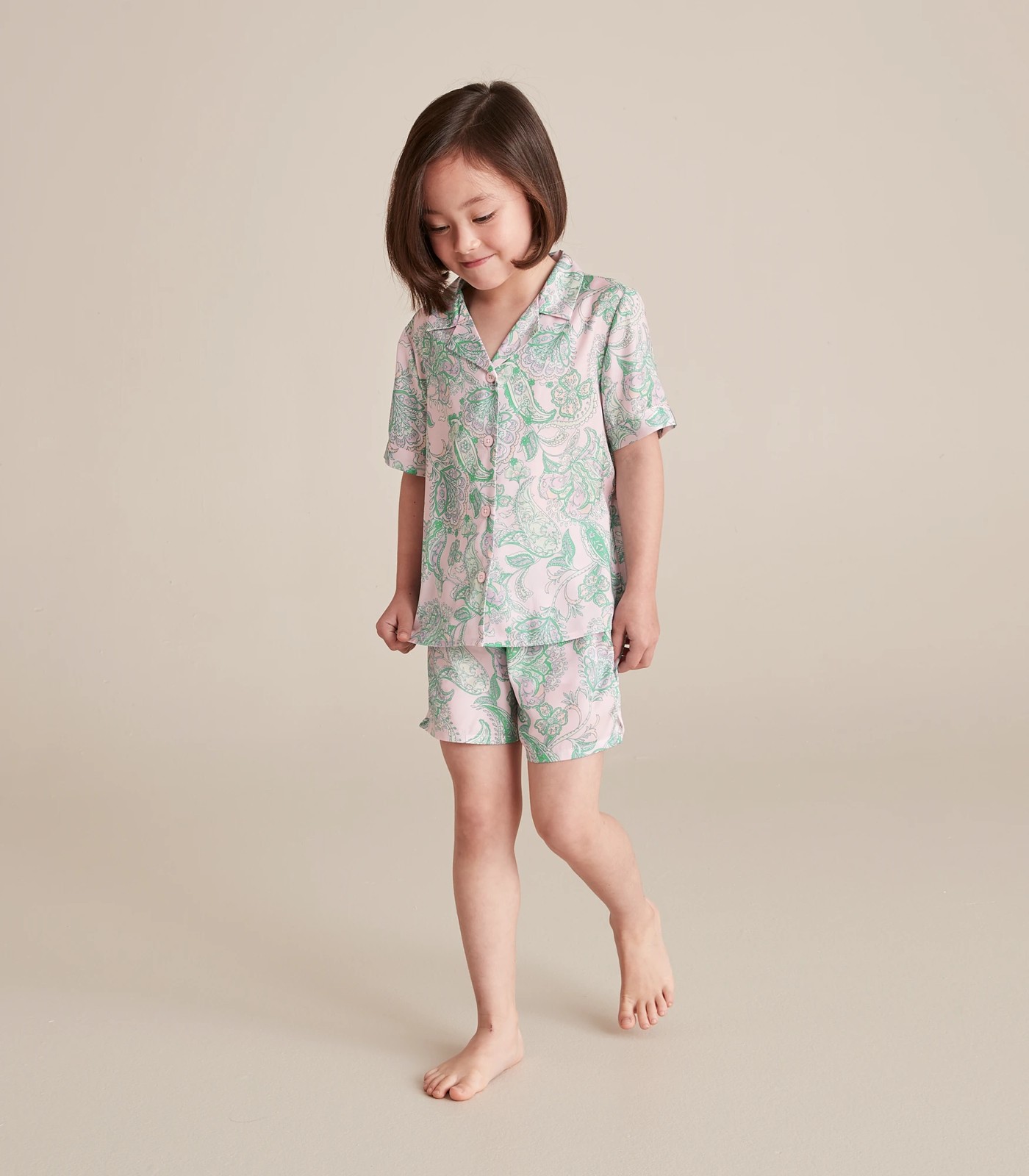 Mini Me Satin Pyjama Shorts and Shirt Set | Target Australia