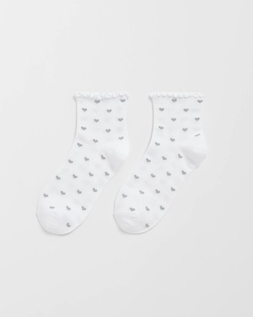 Frill Quarter Crew Socks