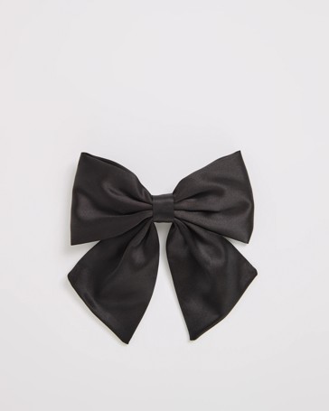 Satin Bow Barette Hair Clip
