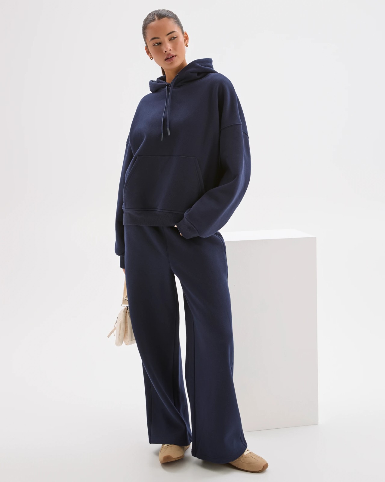 Lily Loves Australian Cotton Blend Hoodie - Deep Navy 5 of 6