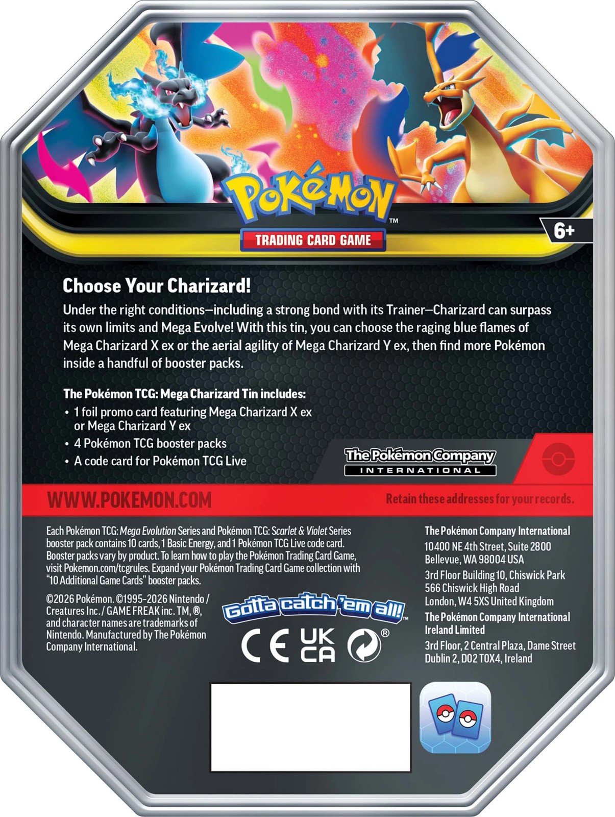 Pokemon TCG: Mega Charizard Tin - Assorted 3 of 5