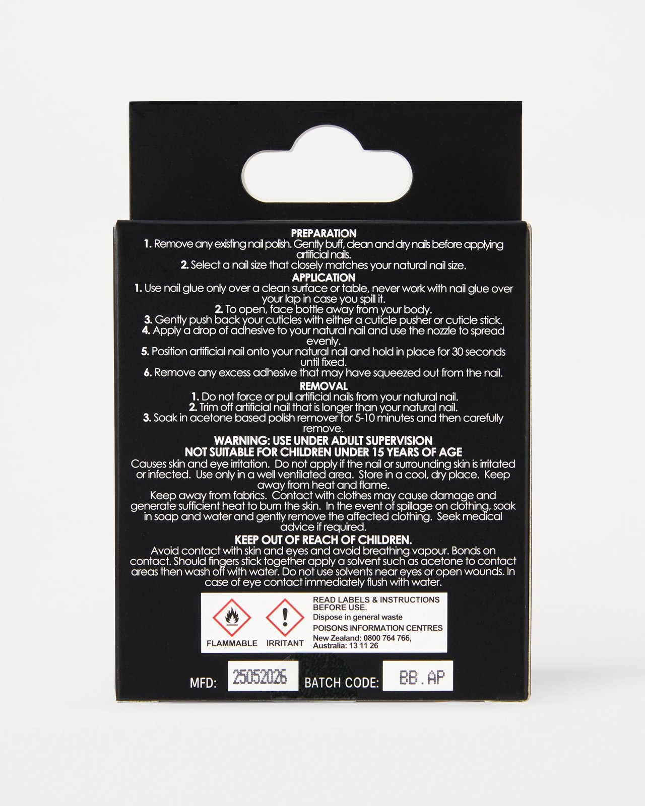 OXX Beauty 24 Pack Artificial Nails with Adhesive, Squareletto Shape - Pink - 3D Heart 3 of 3