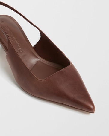 Talia Genuine Suede Slingback Heels