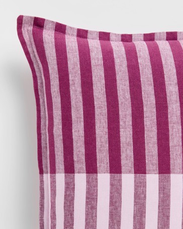 Two Tone Stripe Linen Stripe Cushion