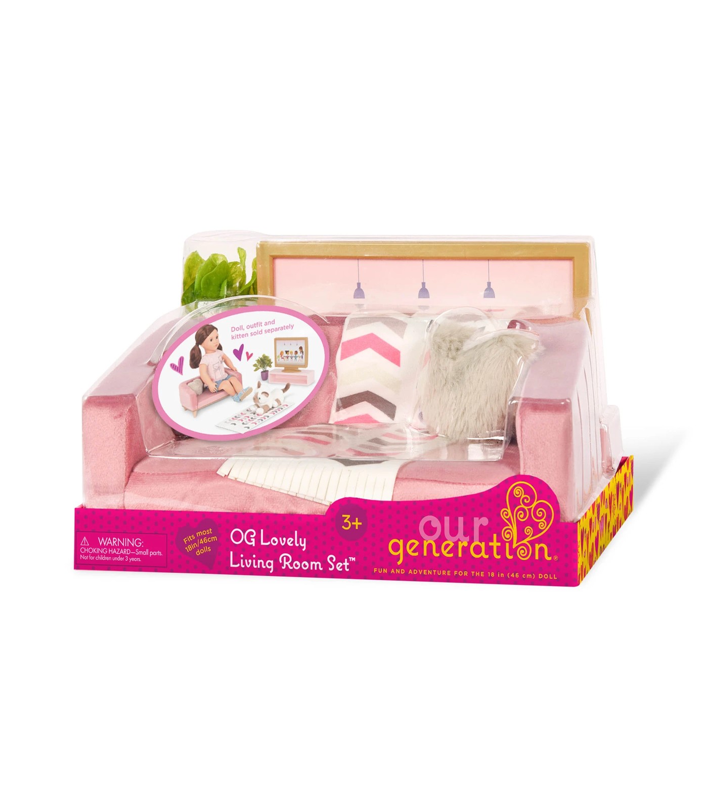 Our Generation Lovely Living Room Set Dollhouse Furniture for 18 inch Dolls Target Australia