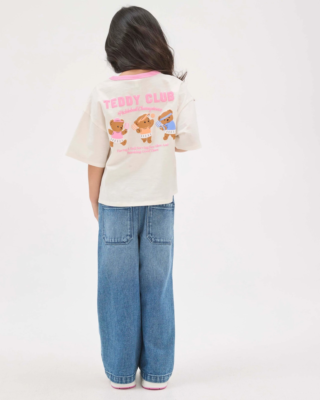 Australian Cotton Oversized T-Shirt - Teddy Off-White 4 of 5