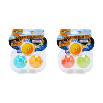 2 Pack The Original Splash Bombs Lightwave Bouncers Light-Up Skimmballs - Assorted
