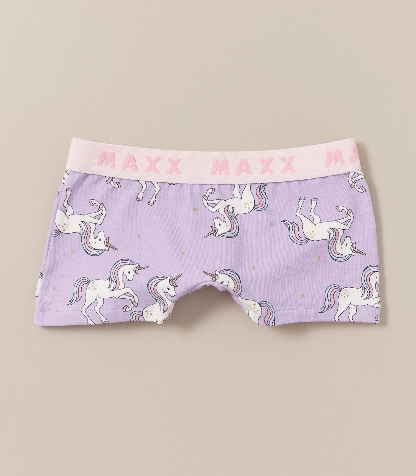 Briefs with unicorn print