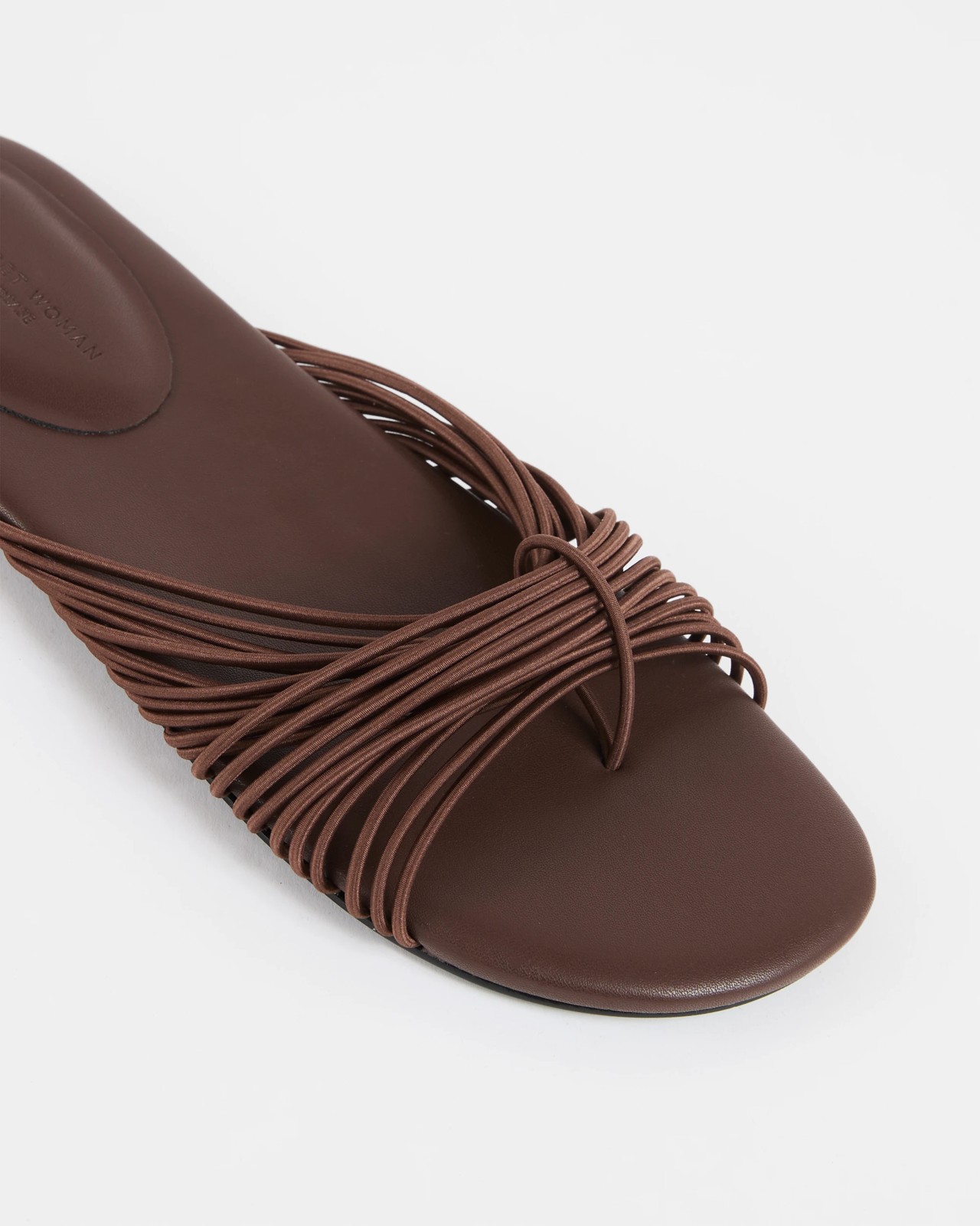 Barely There Elastic Straps Sandals - Chocolate 3 of 3