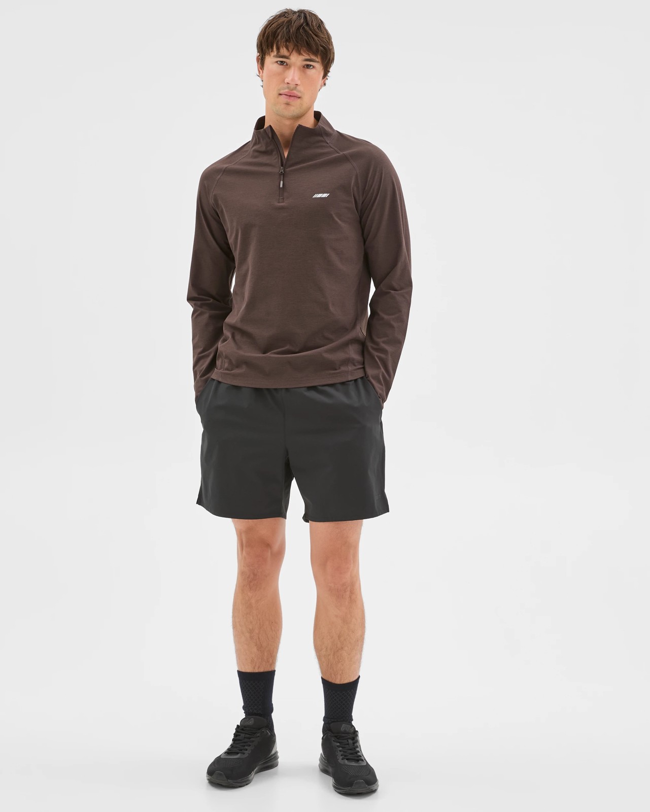 Active 1/2 Zip Jumper - Chocolate 2 of 6