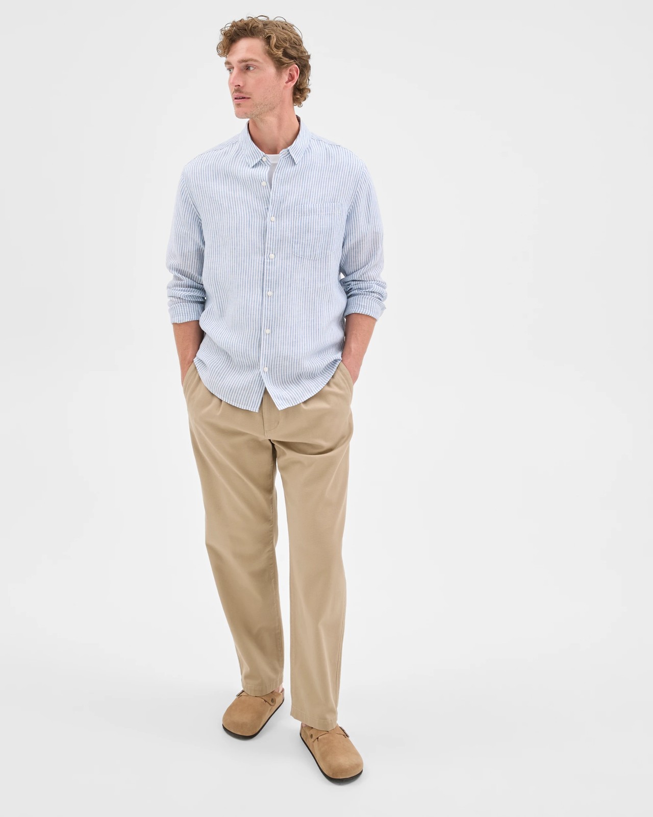 European Linen Long Sleeve Shirt 2 of 5