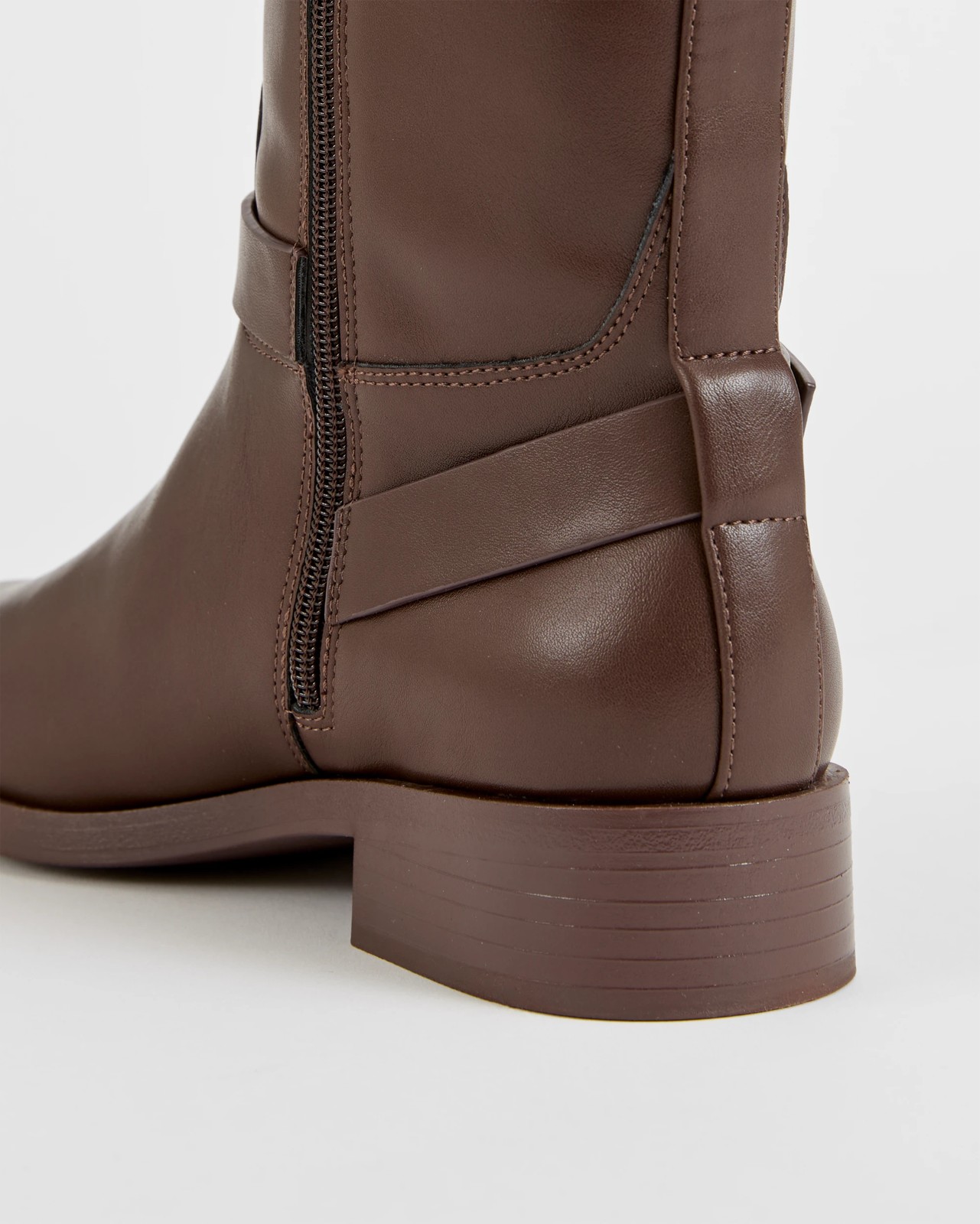 Riding Long Slant Edge Boots - Larissa - Chocolate 2 of 2