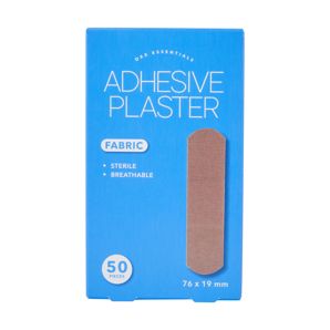 50 Piece Adhesive Plaster, Fabric - OXX Essentials