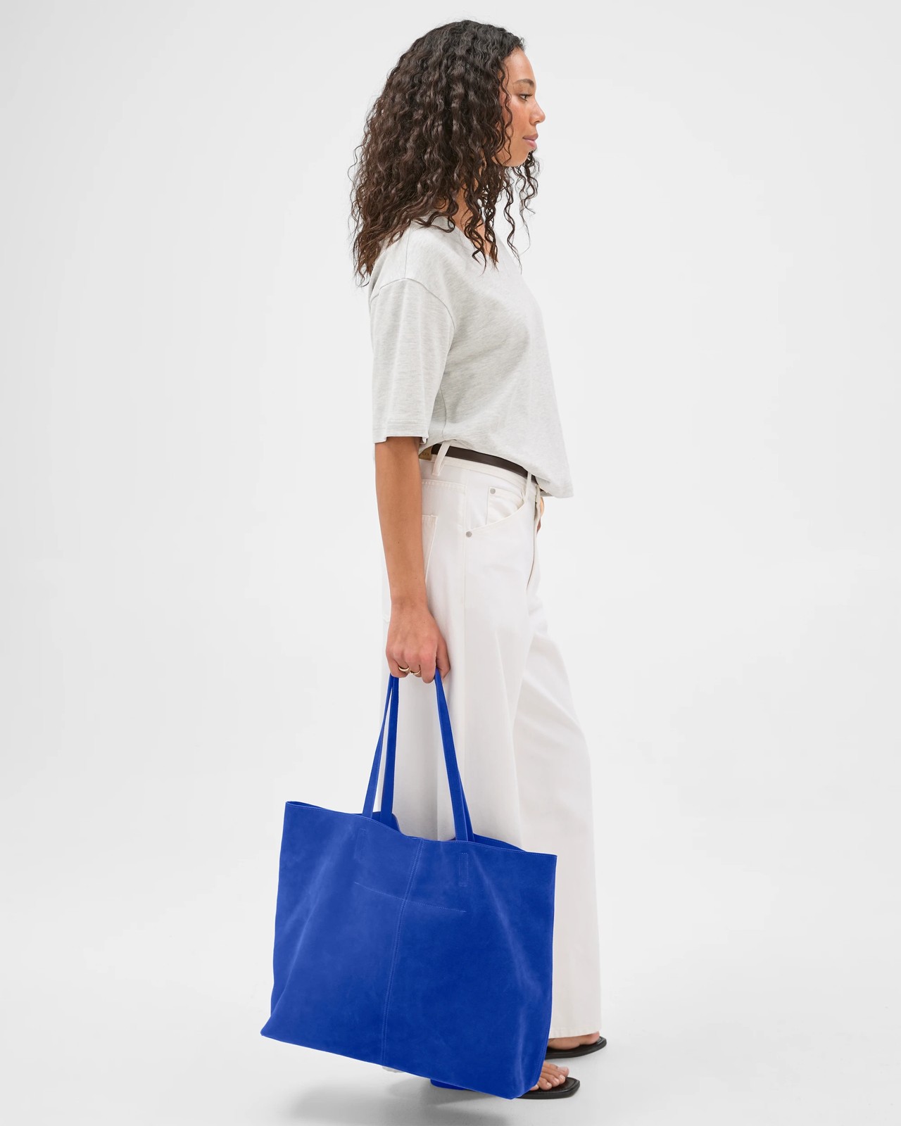 Pre-Order Premium Suede Leather Essential Tote Bag 3 of 3