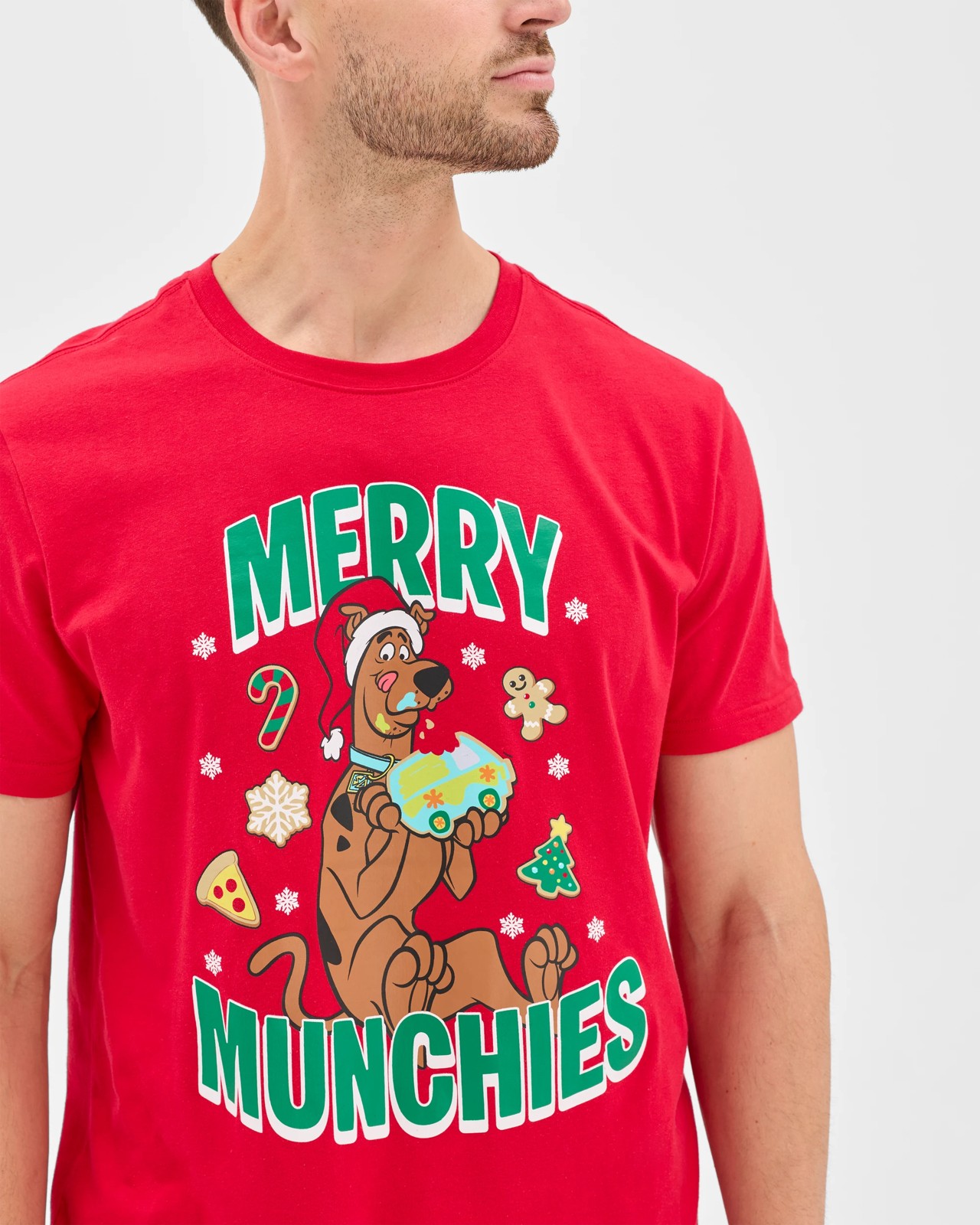 Short Sleeve Top and Shorts Christmas Pyjama Set 3 of 5