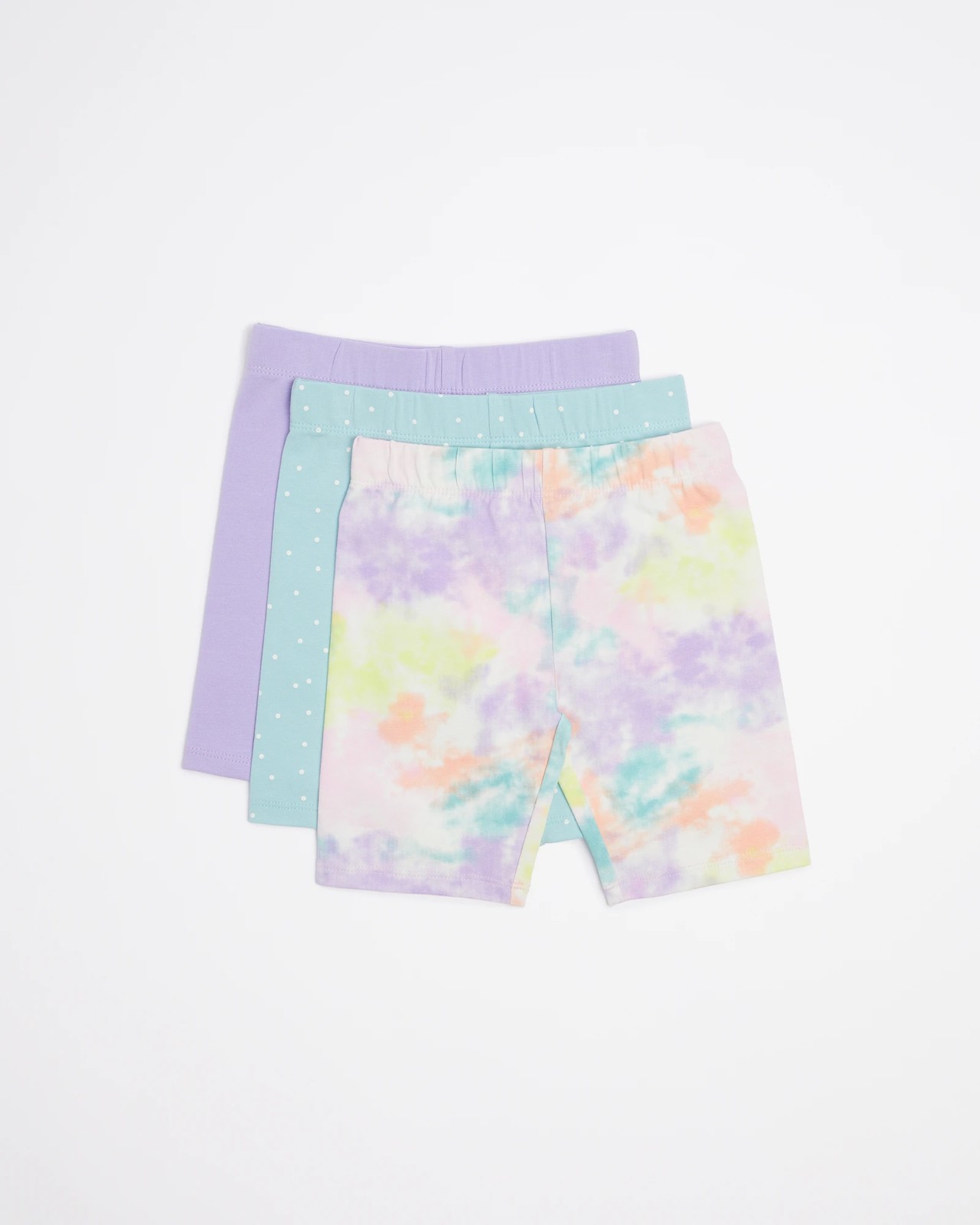 Rainbow Tie-Dye Bike Shorts - 3 Pack | Target Australia