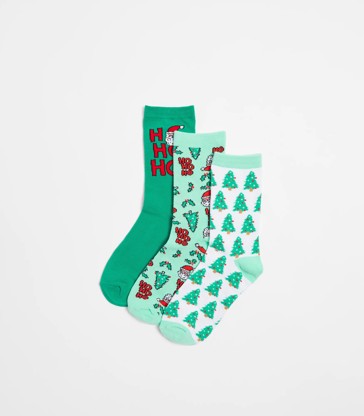 Maxx Kids Christmas Crew Socks - 3 Pack
