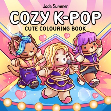 Cozy K-Pop Cute Colouring Book by Jade Summer - Book