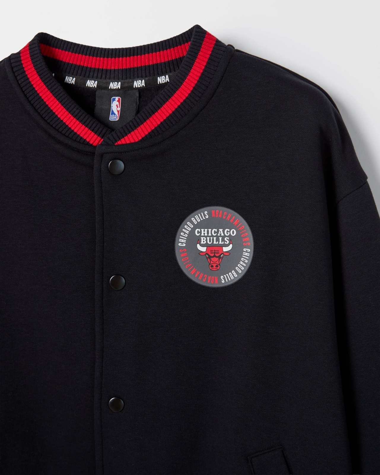 NBA Australian Cotton Blend Varsity Jacket - Black 2 of 3