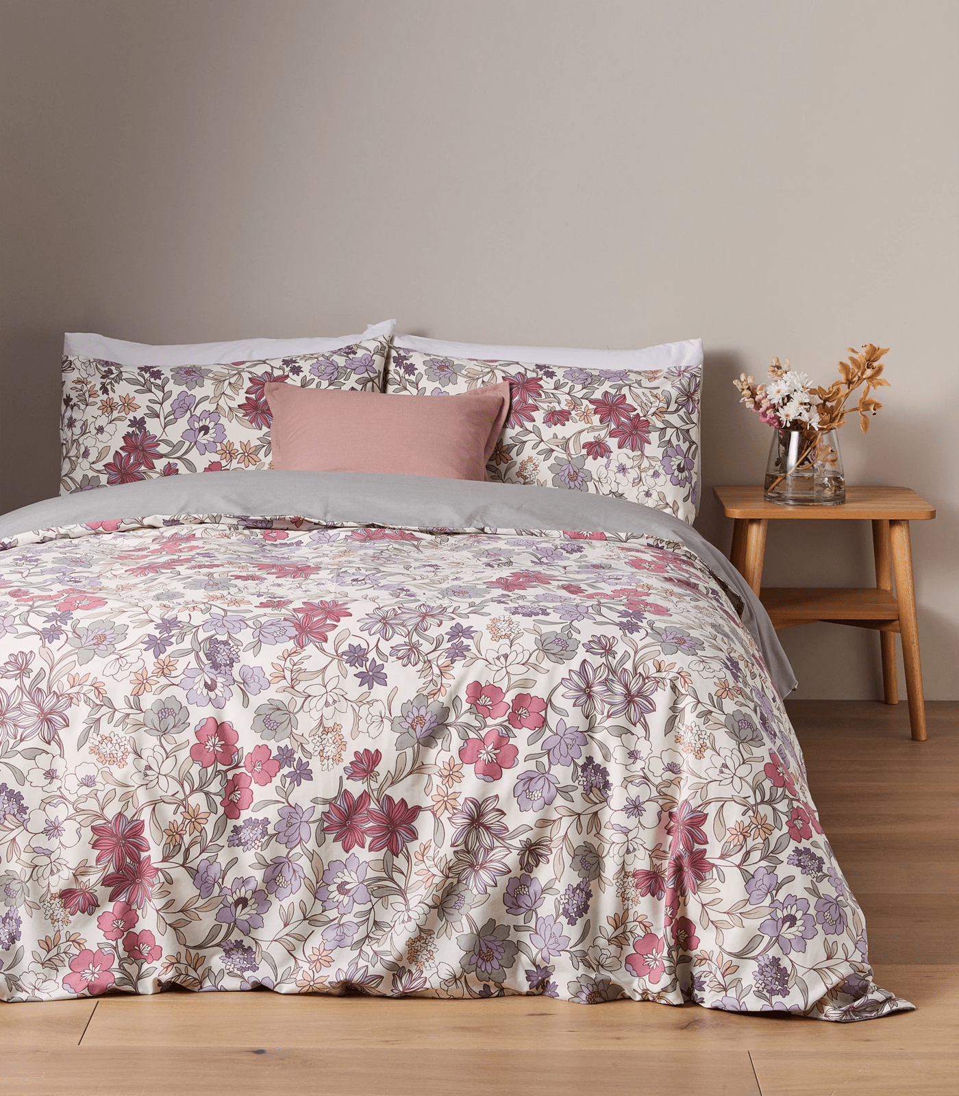 Elena Floral Quilt Cover Set