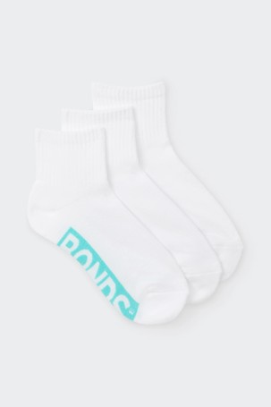 Bonds 3 Pack Logo Quarter Crew Socks