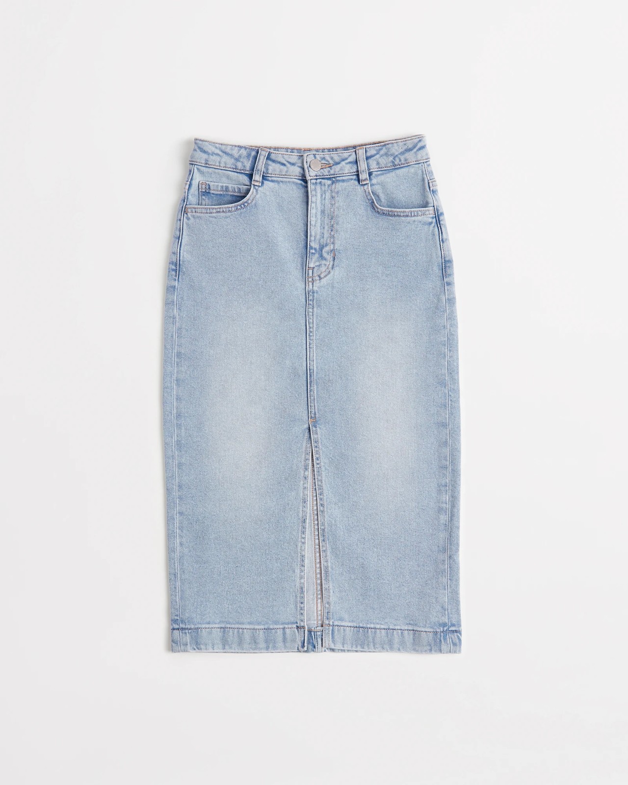 Midi denim hotsell skirt target