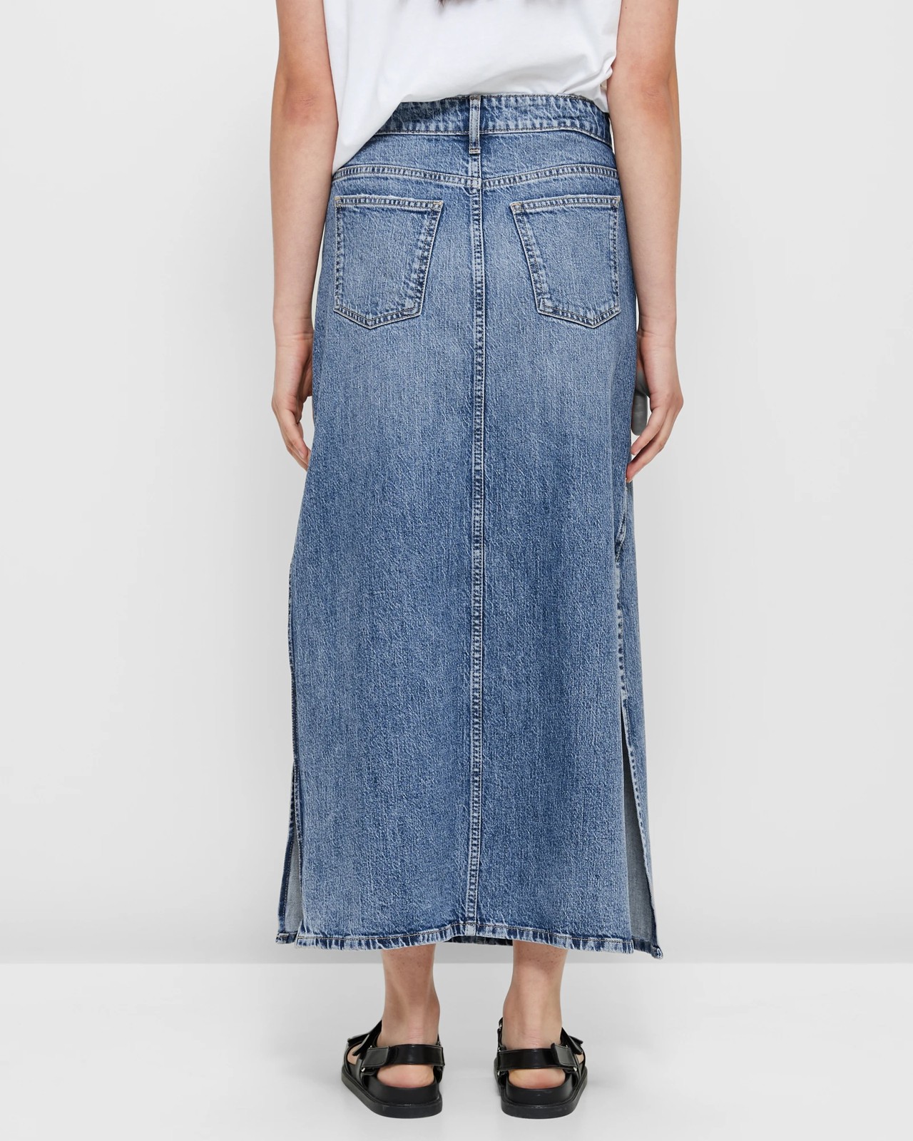 Denim Maxi Skirt | Target Australia