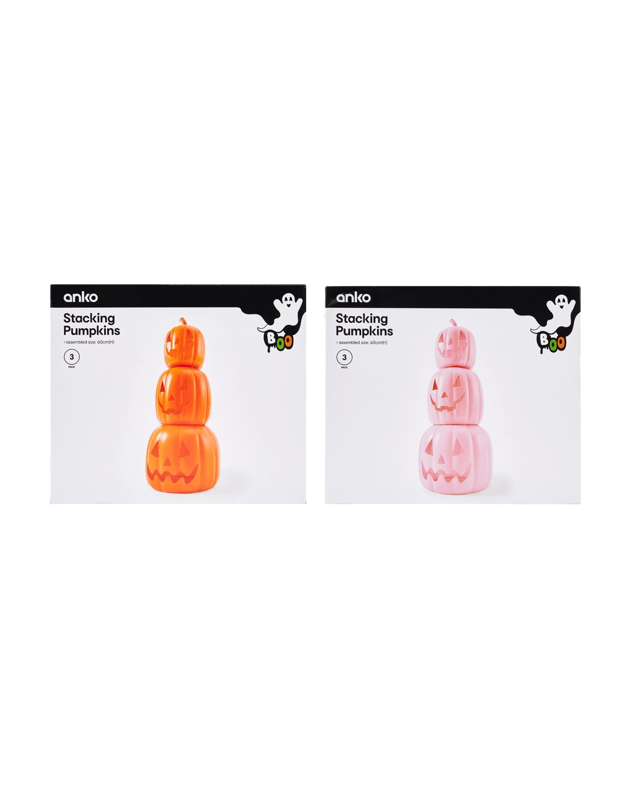 Anko 3 Pack Stacking Pumpkins - Assorted 5 of 5