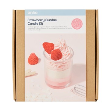 DIY Strawberry Sundae Candle Kit - Anko