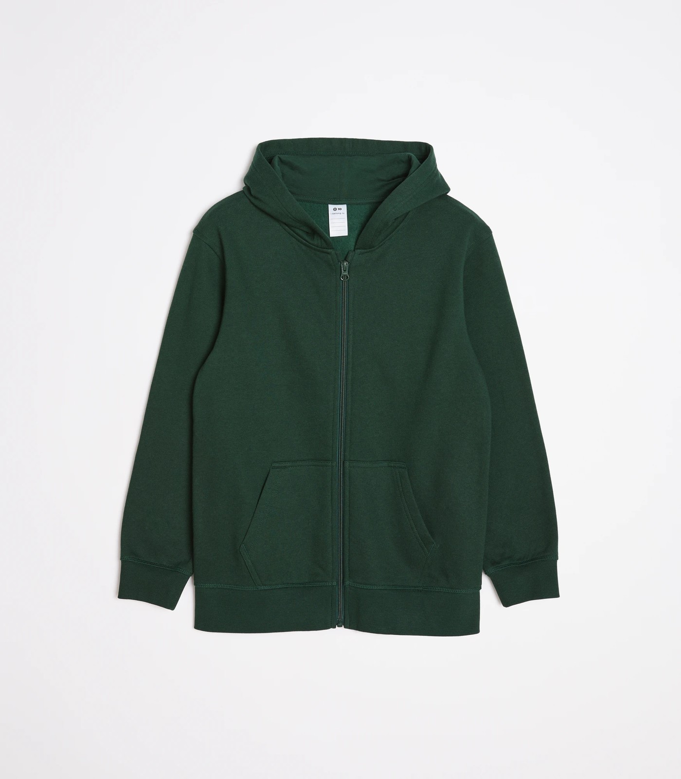 Bottle green zip discount hoodie