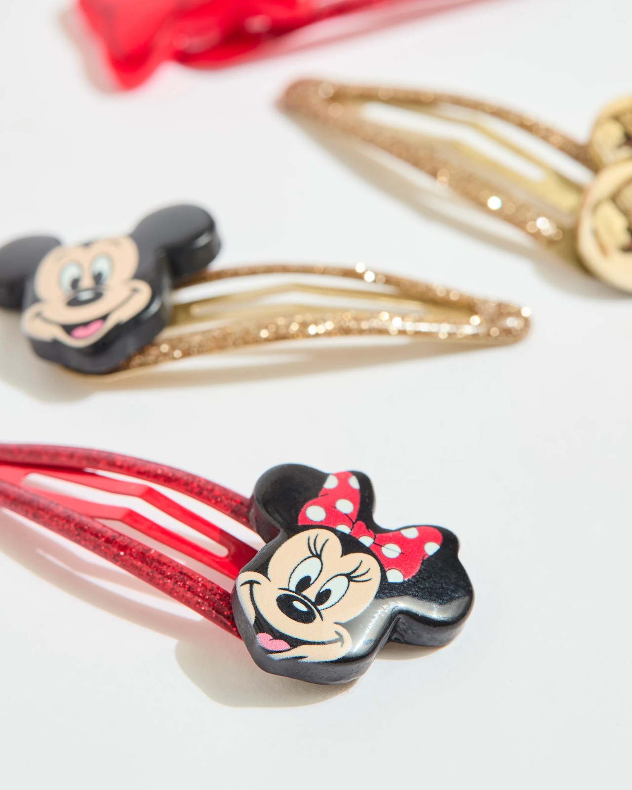 Licensed Disney Minnie & Mickey Mouse 4 Pack Snap Clips 2 of 3