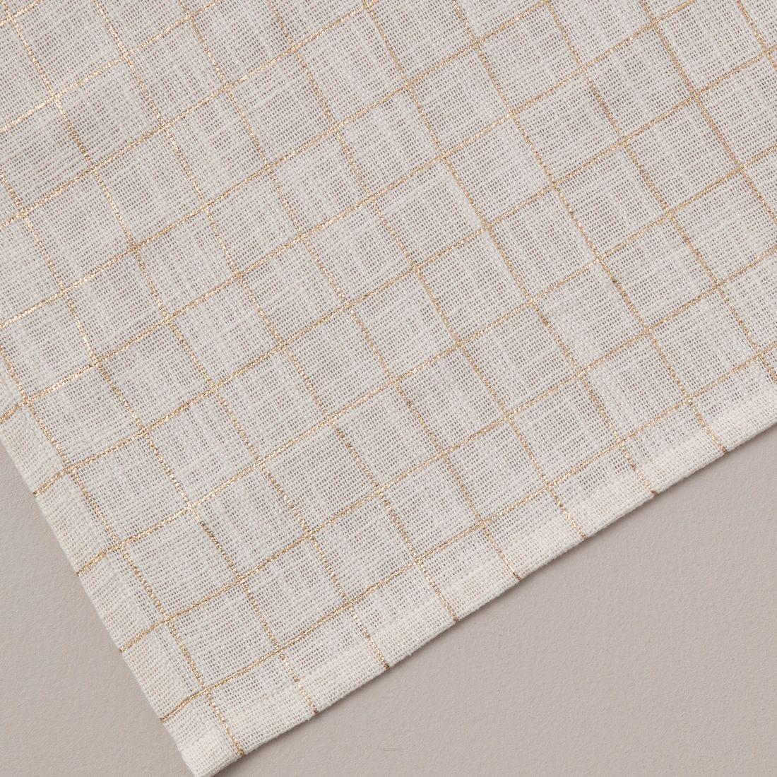 Grid Foil Print Table Runner Target Australia