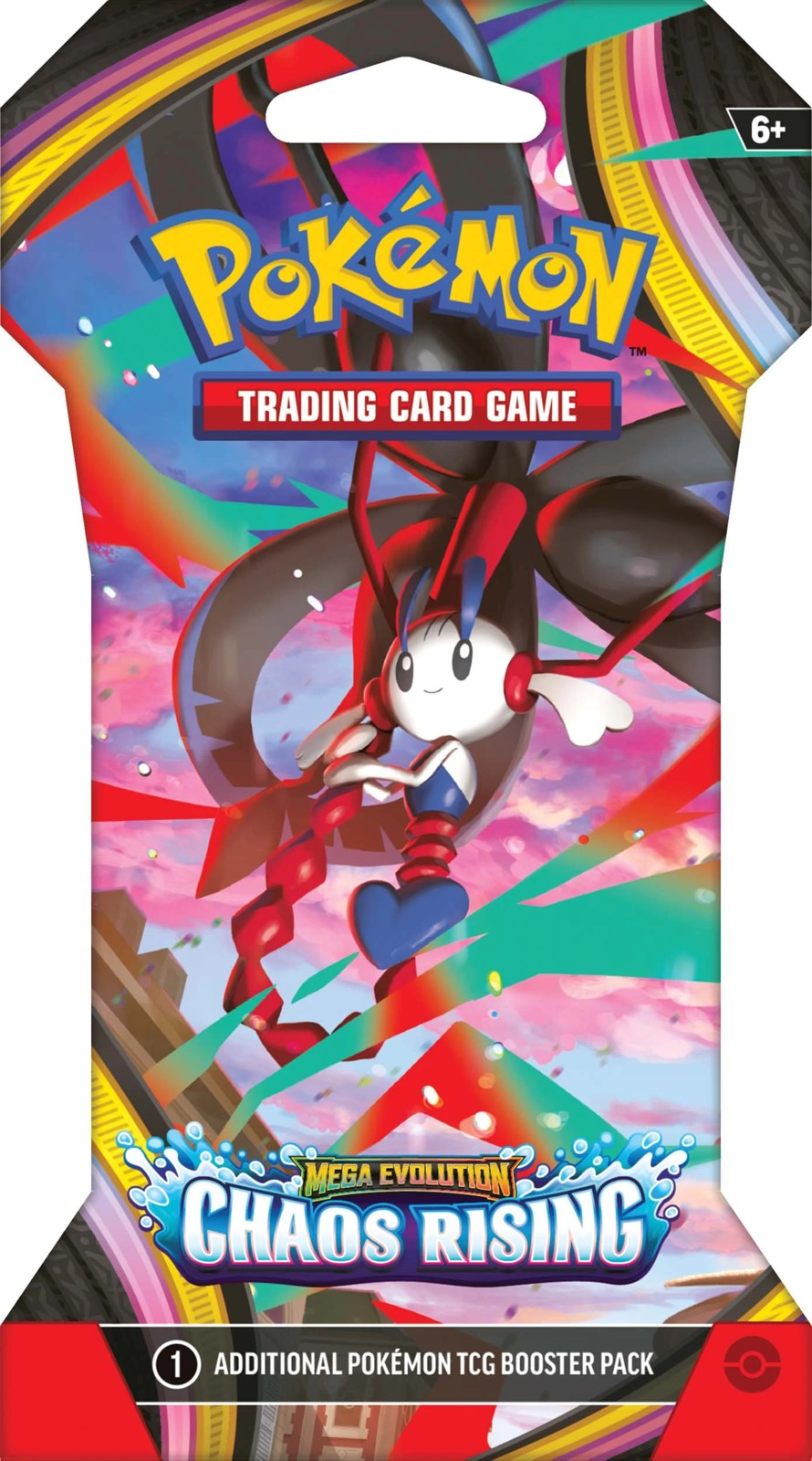 Pre-Order Pokemon TCG: Mega Evolution—Chaos Rising Sleeved Booster - Assorted 4 of 6