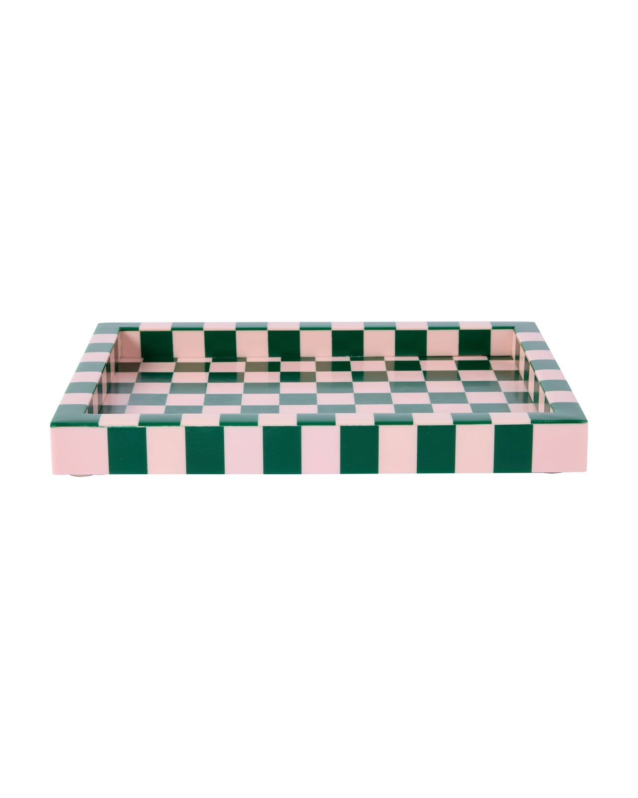 Anko Green and Pink Decor Tray 2 of 6