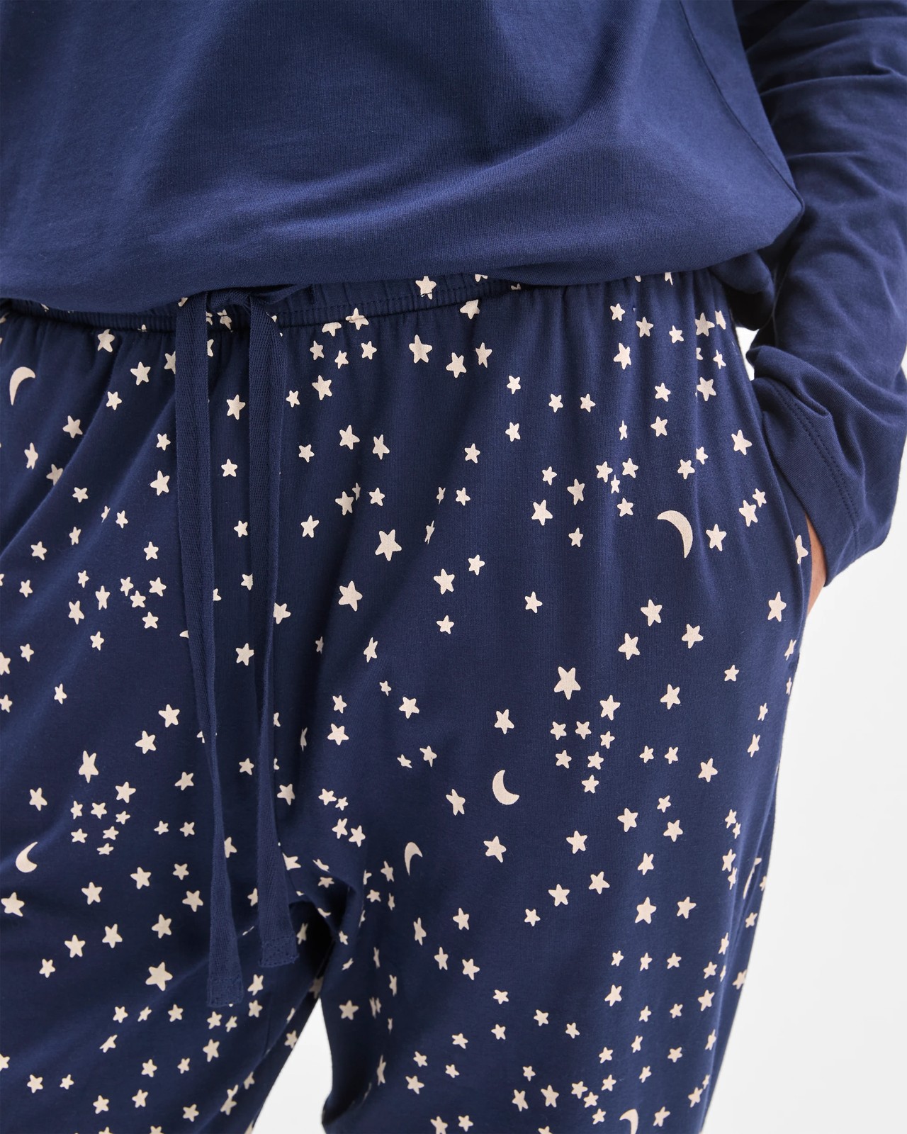 Australian Cotton Printed Sleep Joggers - Moon & Stars 6 of 6