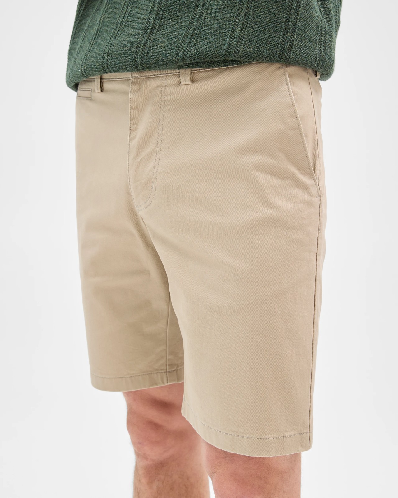Australian Cotton Regular Chino Shorts - Stone 3 of 6
