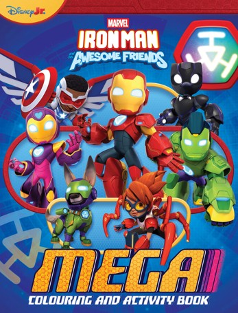 Disney Jr. Marvel Iron Man and His Awesome Friends Mega Colouring Book
