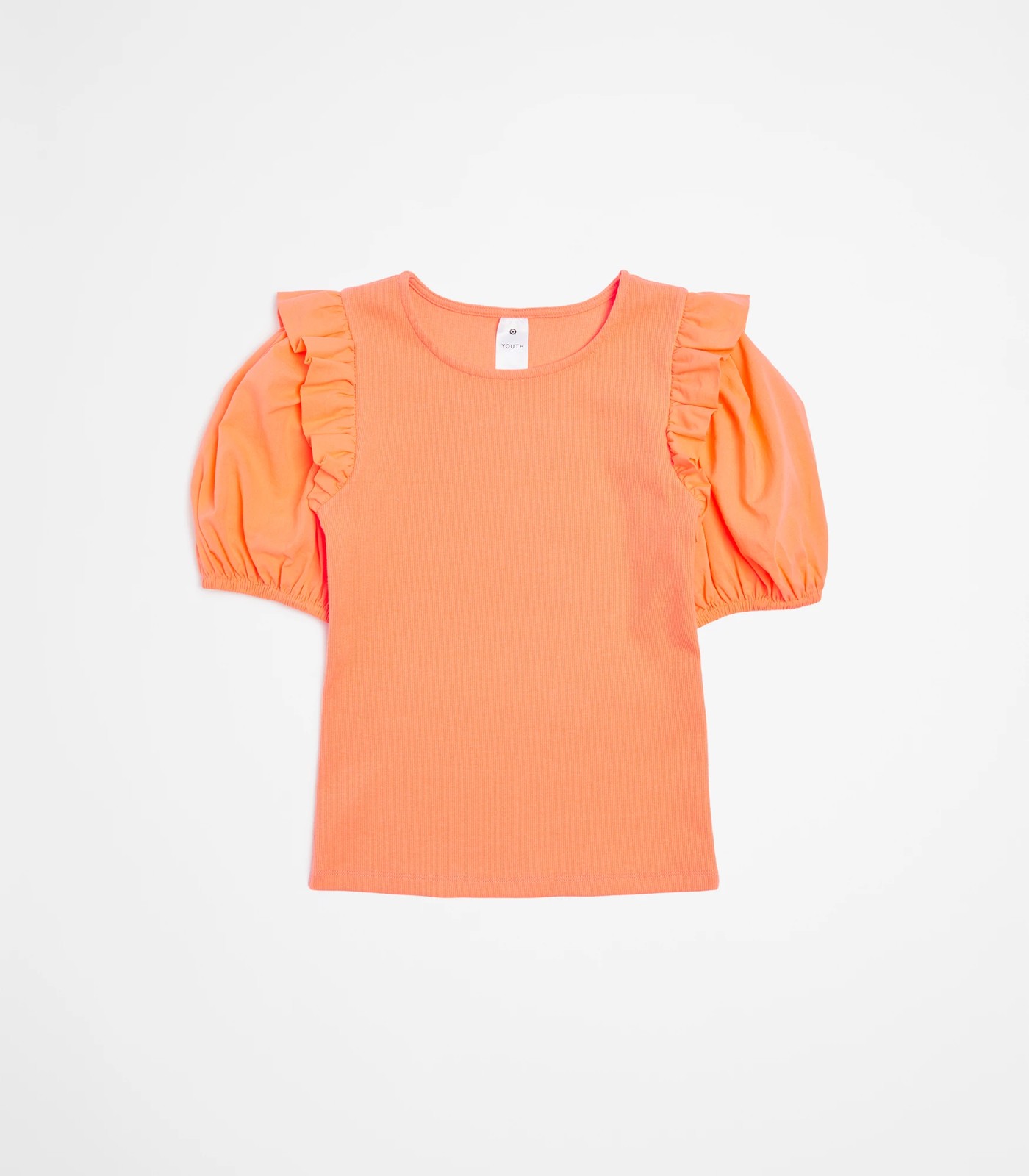 Puff Sleeve Rib T-shirt | Target Australia