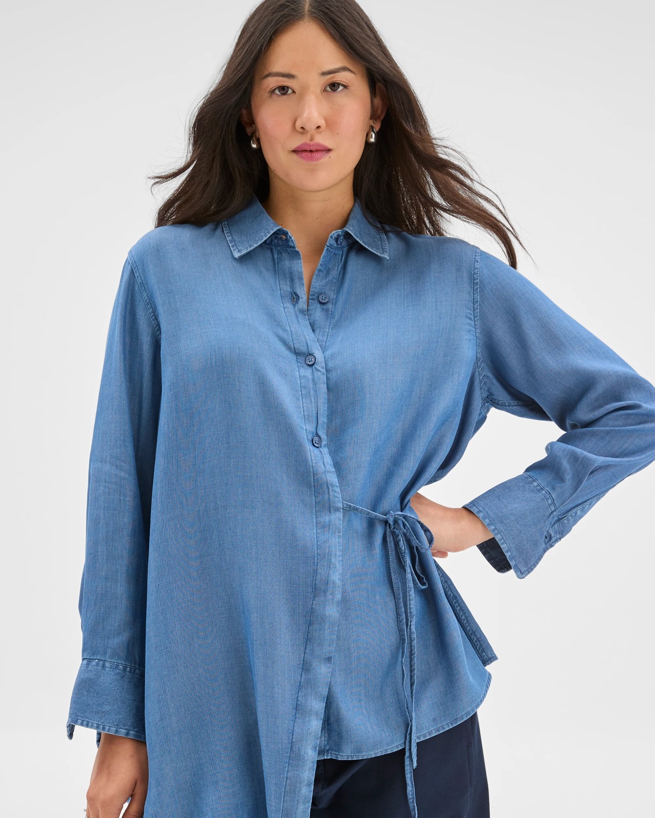 Chambray Tie Shirt 4 of 6