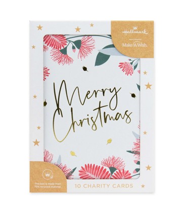 Hallmark 10 Pack Christmas Cards – Festive Wattle and Gumnuts