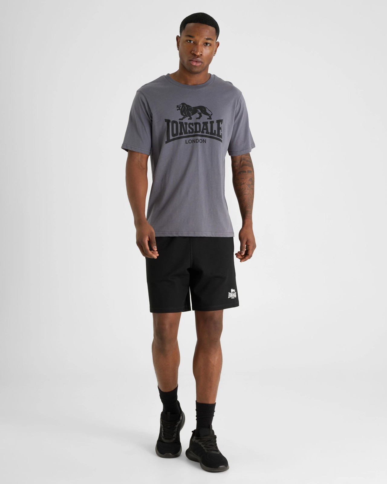 Lonsdale London Cotton T-Shirt - Slate 6 of 6