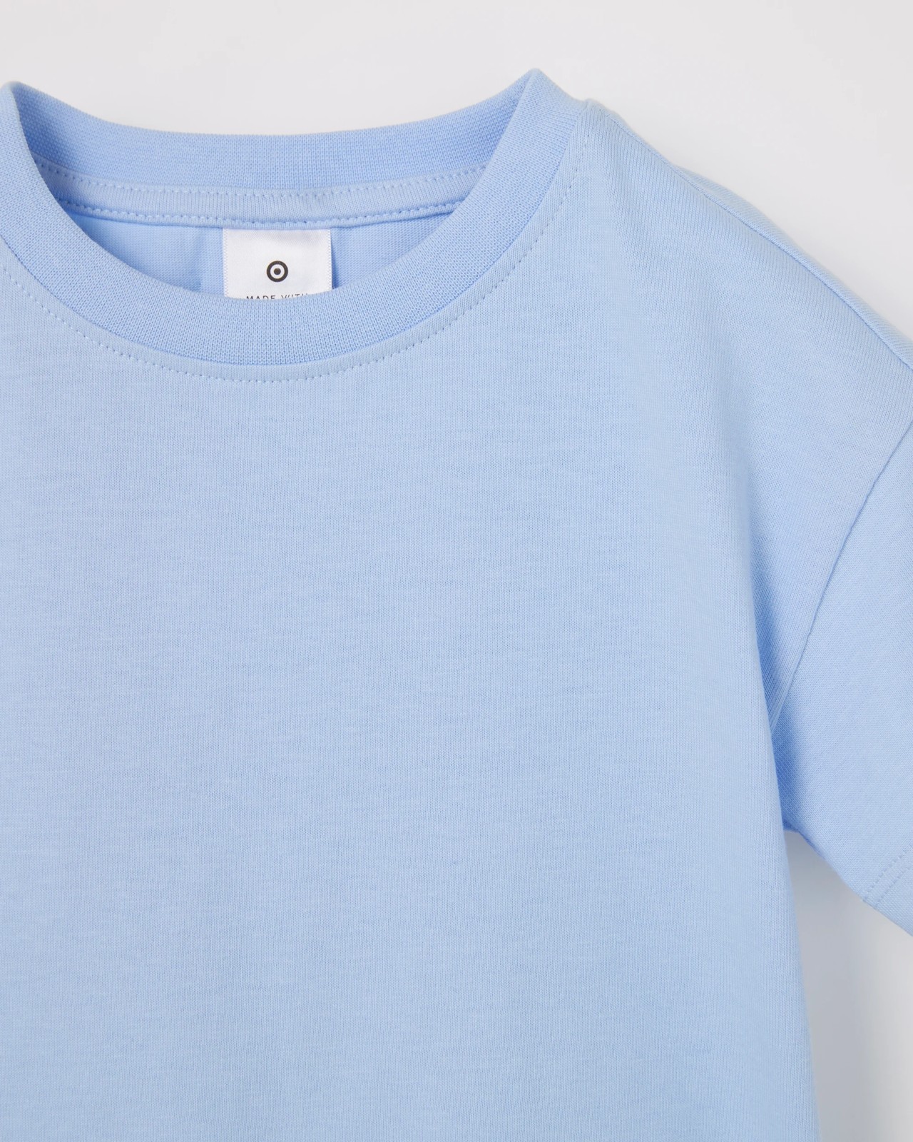 Baby Organic Cotton Plain T-Shirt - Light Blue 5 of 5